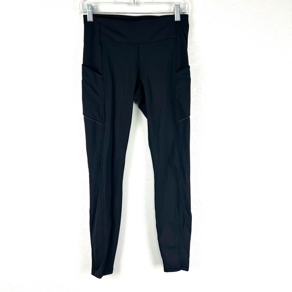 Lululemon Black Full-On Luxtreme Speed Up Athletic Athleisure Tights Leggings 6 - Picture 1 of 7